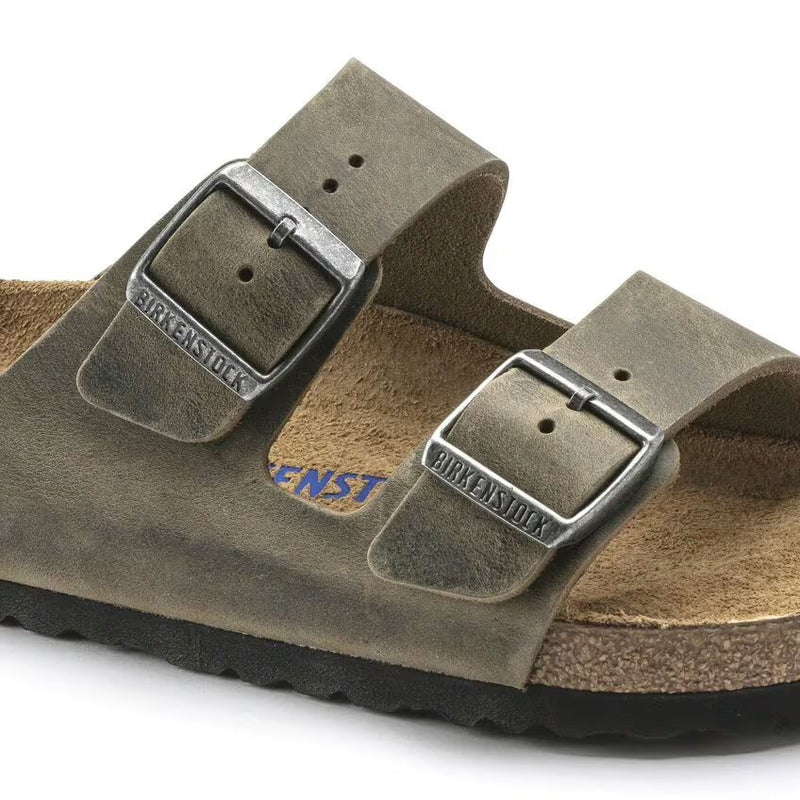 Birkenstock Arizona SFB Oiled Leather Faded Khaki