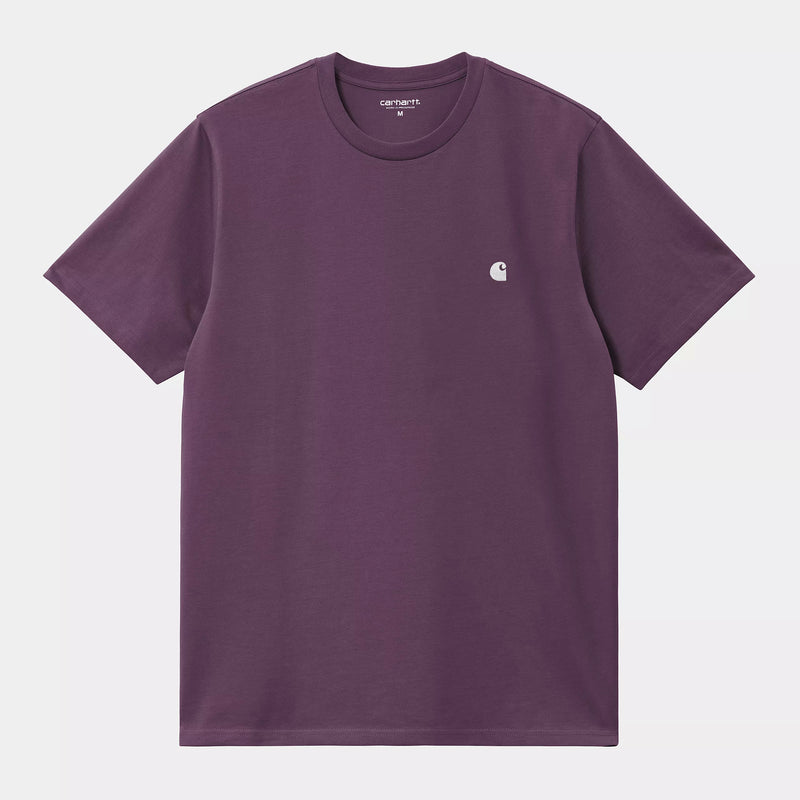 Carhartt WIP S/S Madison T-Shirt Organic Cotton Single Jersey, 175 g/m² (Huckleberry/White)