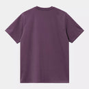 Carhartt WIP S/S Madison T-Shirt Organic Cotton Single Jersey, 175 g/m² (Huckleberry/White)
