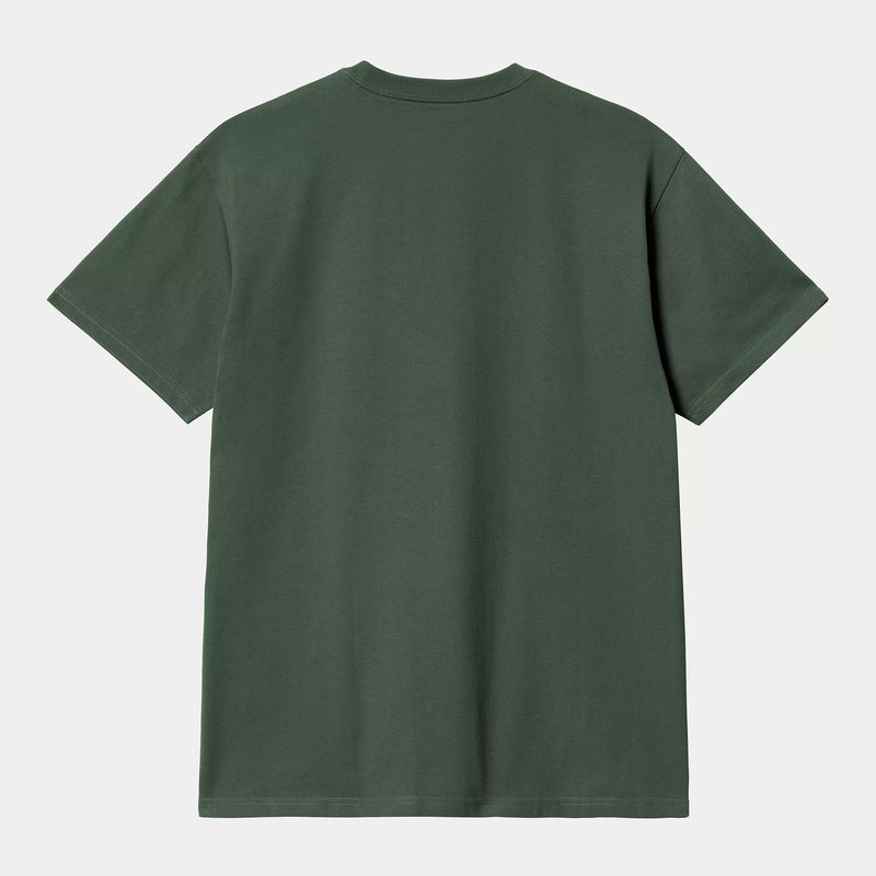 Carhartt WIP S/S Chase T-Shirt 100% Cotton Combed Single Jersey, 235 g/m² (Sycamore/Gold)