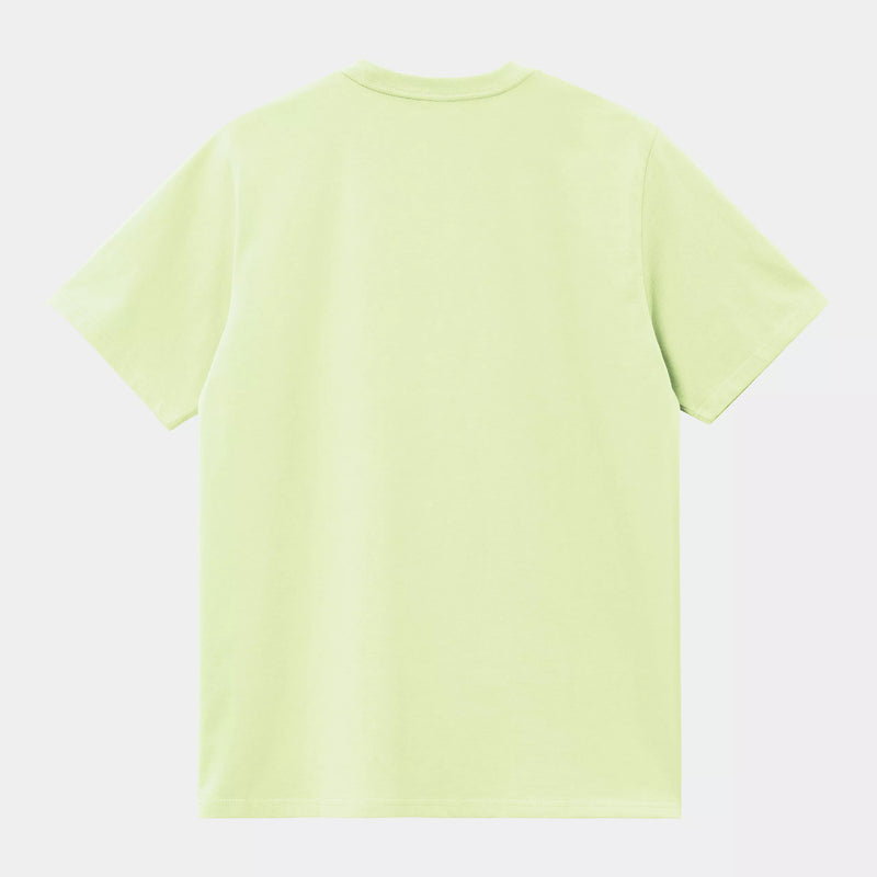 Carhartt WIP S/S Chase T-Shirt 100% Cotton Combed Single Jersey, 235 g/m² (Air Green/Gold)