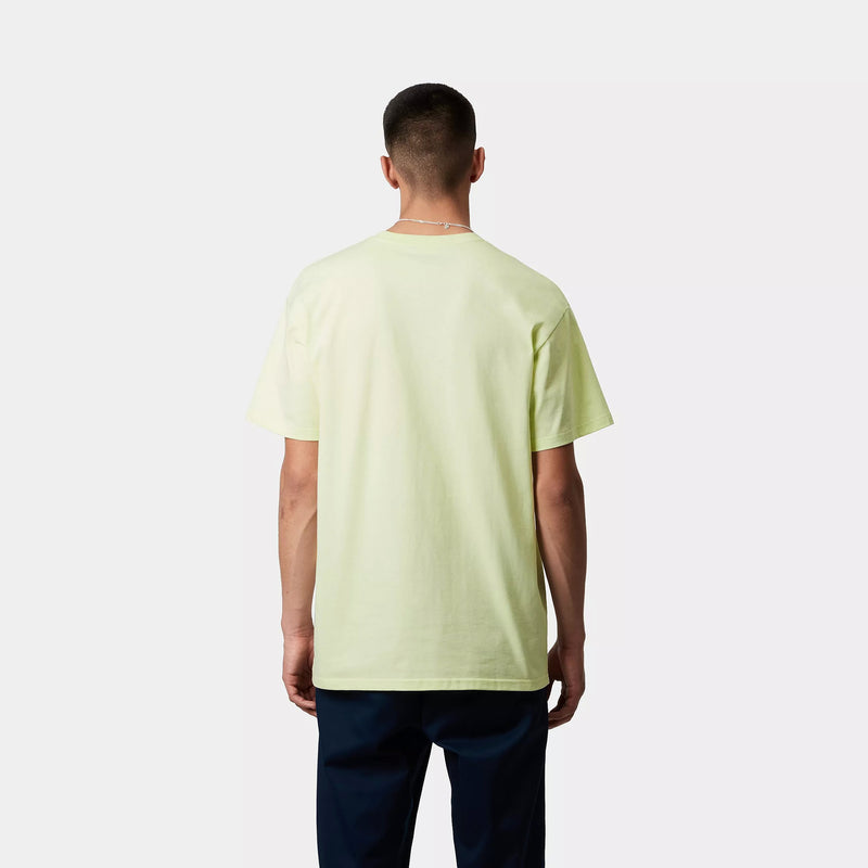 Carhartt WIP S/S Chase T-Shirt 100% Cotton Combed Single Jersey, 235 g/m² (Air Green/Gold)