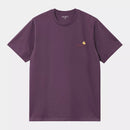 Carhartt WIP American Script T-Shirt Organic Cotton Single Jersey, 240 g/m² (Huckleberry)