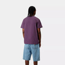 Carhartt WIP American Script T-Shirt Organic Cotton Single Jersey, 240 g/m² (Huckleberry)