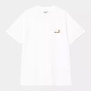 Carhartt WIP American Script T-Shirt Organic Cotton Single Jersey, 240 g/m² (White)