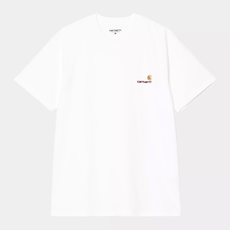 Carhartt WIP American Script T-Shirt Organic Cotton Single Jersey, 240 g/m² (White)