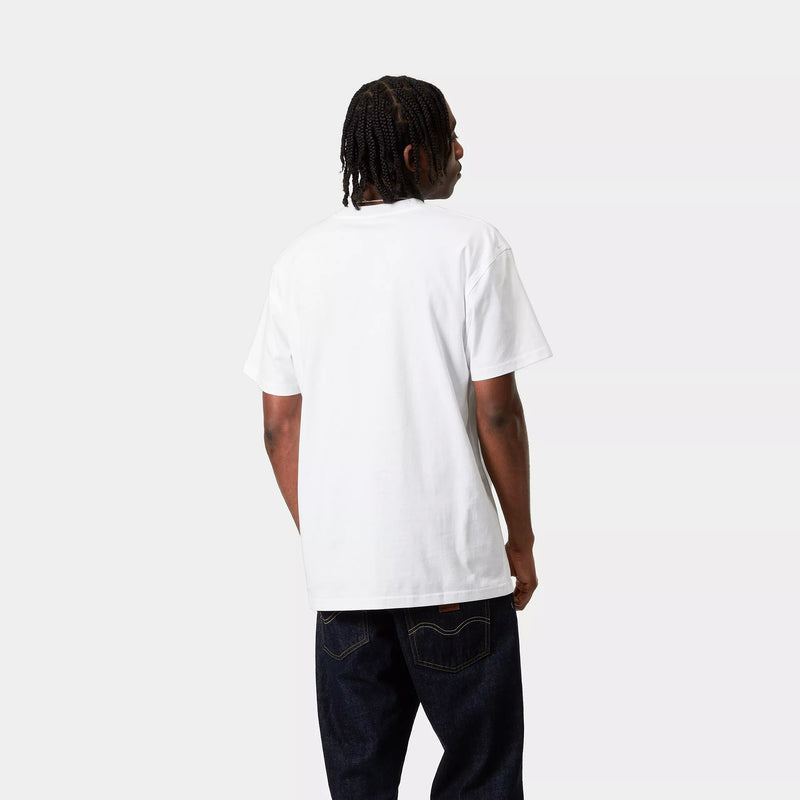 Carhartt WIP American Script T-Shirt Organic Cotton Single Jersey, 240 g/m² (White)