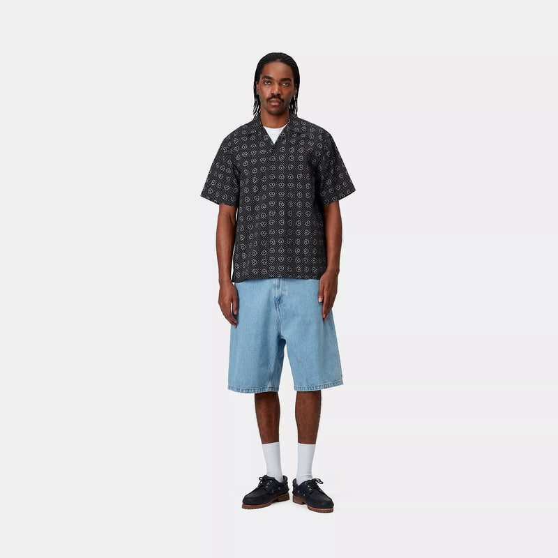 Carhartt WIP Brandon Short 100% Cotton 'Smith' Denim, 13.5 oz (Blue stone bleached)
