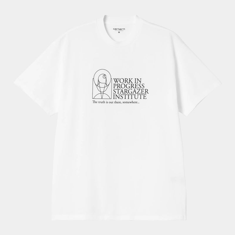 Carhartt WIP S/S Stargazer T-Shirt Organic Cotton Single Jersey, 175 g/m² (White/Black)