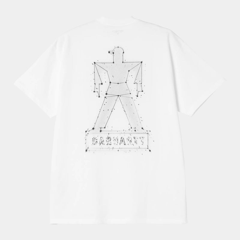 Carhartt WIP S/S Stargazer T-Shirt Organic Cotton Single Jersey, 175 g/m² (White/Black)
