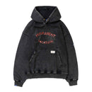 Deva States Distressed Hoodie Permanent (Washed Black)