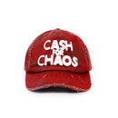 Deva States Distressed Strapback Cap Cash (Washed Red)
