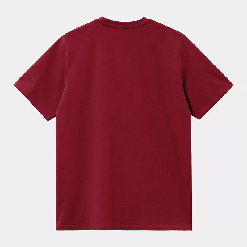 Carhartt WIP S/S Chase T-Shirt 100% Cotton Combed Single Jersey, 235 g/m² (Scarlet / Gold)