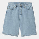 Carhartt WIP Landon Short 100% Cotton 'Robertson' Denim, 12 oz (Blue bleached)