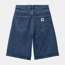 Carhartt WIP W' Brandon Short 100% Cotton 'Smith' Denim, 13.5 oz (Blue Stone Washed)