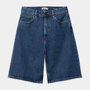 Carhartt WIP W' Brandon Short 100% Cotton 'Smith' Denim, 13.5 oz (Blue Stone Washed)