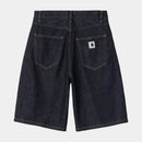 Carhartt WIP W' Brandon Short 100% Cotton 'Smith' Denim, 13.5 oz (Blue Rinsed)