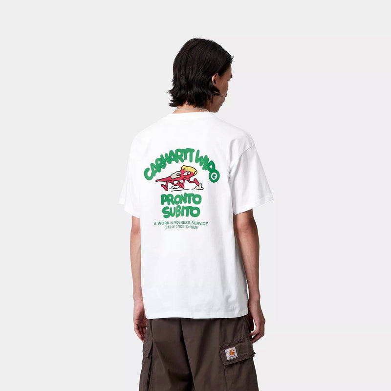 Carhartt WIP S/S Pronto T-Shirt Organic Cotton Single Jersey, 175 g/m² (White)