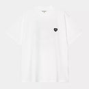 Carhartt WIP S/S Heart II Hartt T-Shirt Organic Cotton Single Jersey, 175 g/m² (White)