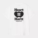 Carhartt WIP S/S Heart II Hartt T-Shirt Organic Cotton Single Jersey, 175 g/m² (White)