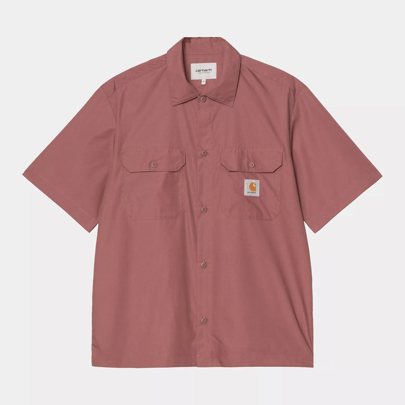 Carhartt WIP S/S Craft Shirt Polyester/Cotton Poplin, 3.8 oz (Dusky Pink)