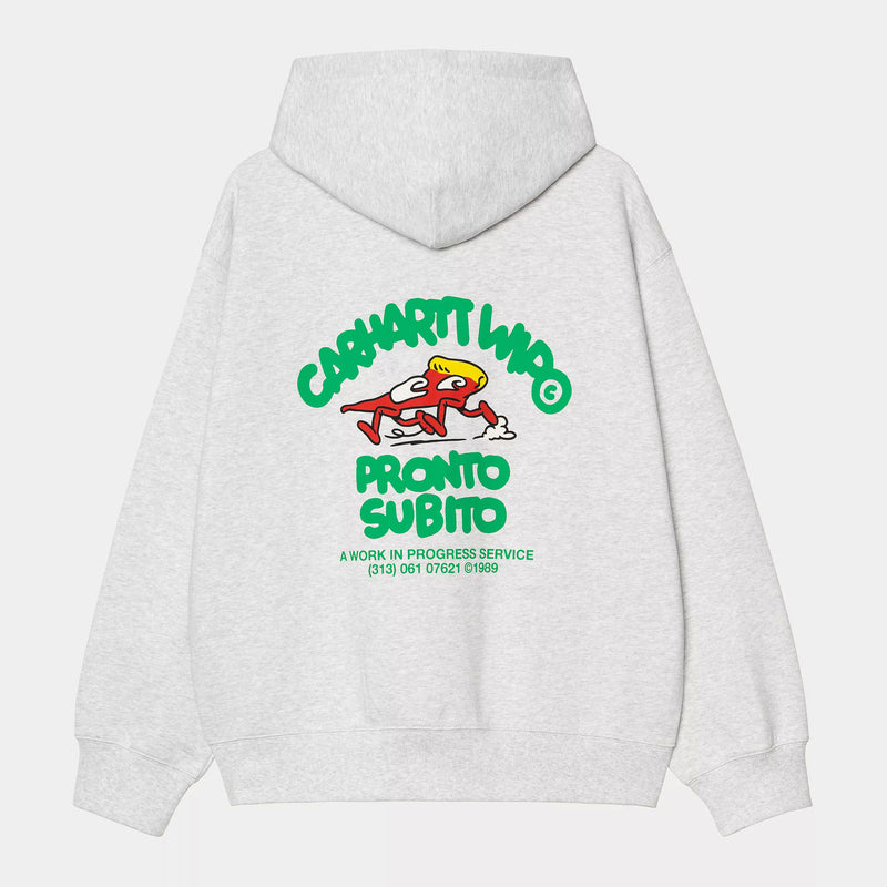 Carhartt WIP Hooded Pronto Sweat Jacket Cotton/Polyester Sweat, 420 g/m² (Ash Heather)