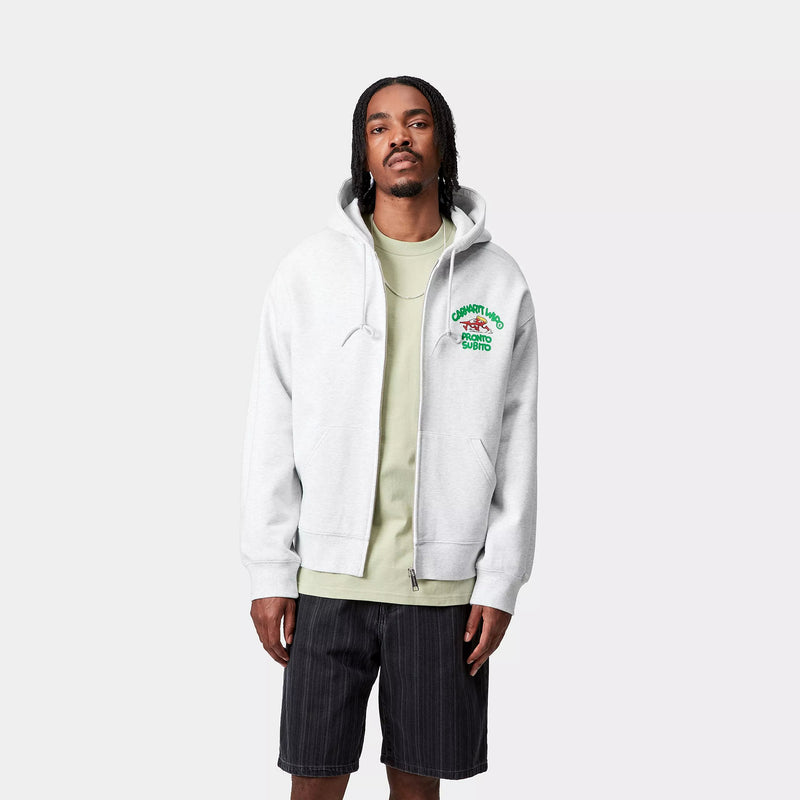 Carhartt WIP Hooded Pronto Sweat Jacket Cotton/Polyester Sweat, 420 g/m² (Ash Heather)