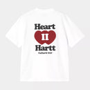 Carhartt WIP W' S/S Heart II Hartt T-Shirt Organic Cotton Single Jersey, 175 g/m² (White)