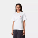 Carhartt WIP W' S/S Heart II Hartt T-Shirt Organic Cotton Single Jersey, 175 g/m² (White)