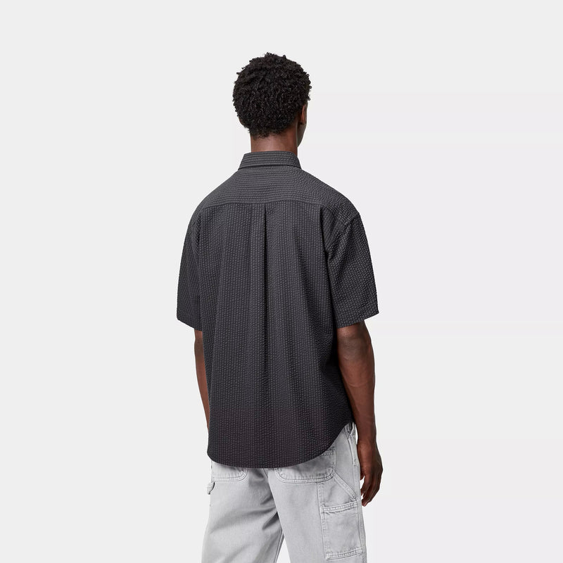 Carhartt WIP S/S Toland Shirt Cotton Seersucker, 4.2 oz (Toland Stripe / Black)