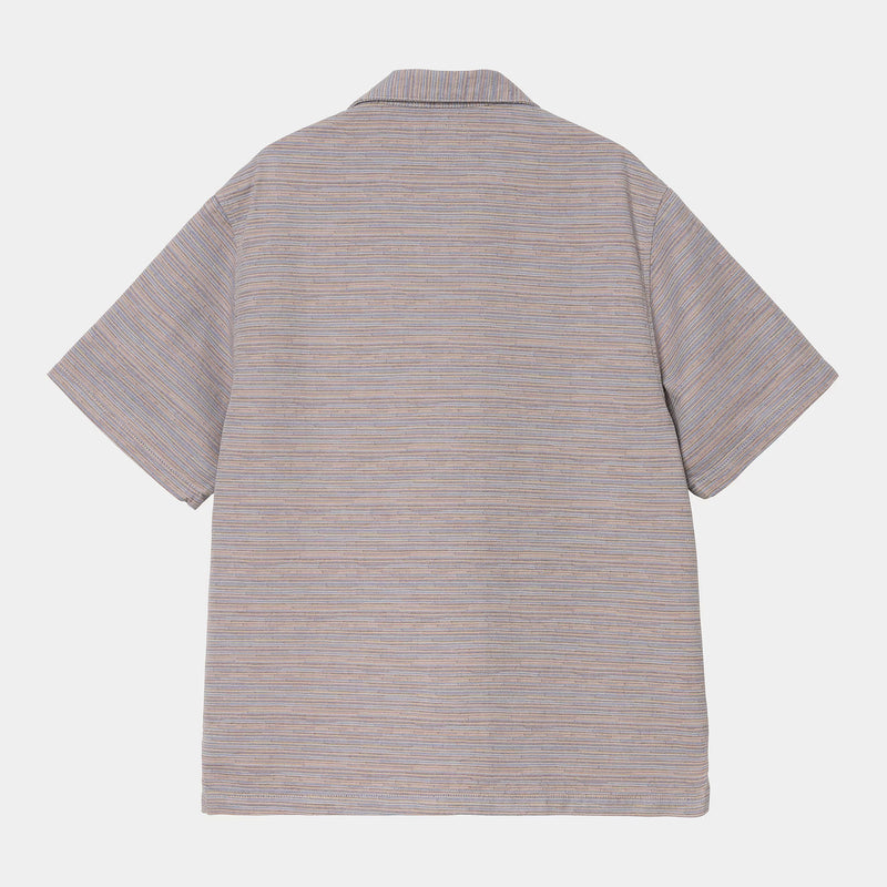 Carhartt WIP S/S Gellar Shirt Cotton Glenville Jacquard, 7.8 oz (Gellar Stripe / Multicolor rinsed)
