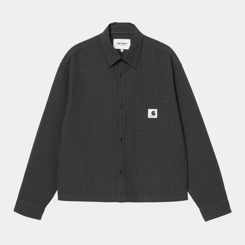 Carhartt WIP W' L/S Toland Shirt Cotton Seersucker, 4.2 oz (Toland Stripe / Black)