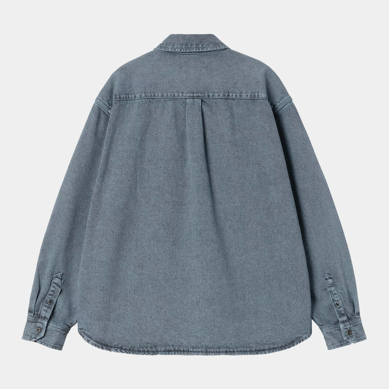 Carhartt WIP Tigan Shirt Jac 100% Cotton 'Smithtown' Denim, 12 oz (Black / Blue Fog garment dyed)