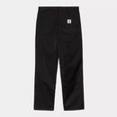 Carhartt WIP Simple Pant Polyester/Cotton Denison Twill, 8.8 oz (Black Rinsed)