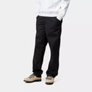 Carhartt WIP Simple Pant Polyester/Cotton Denison Twill, 8.8 oz (Black Rinsed)