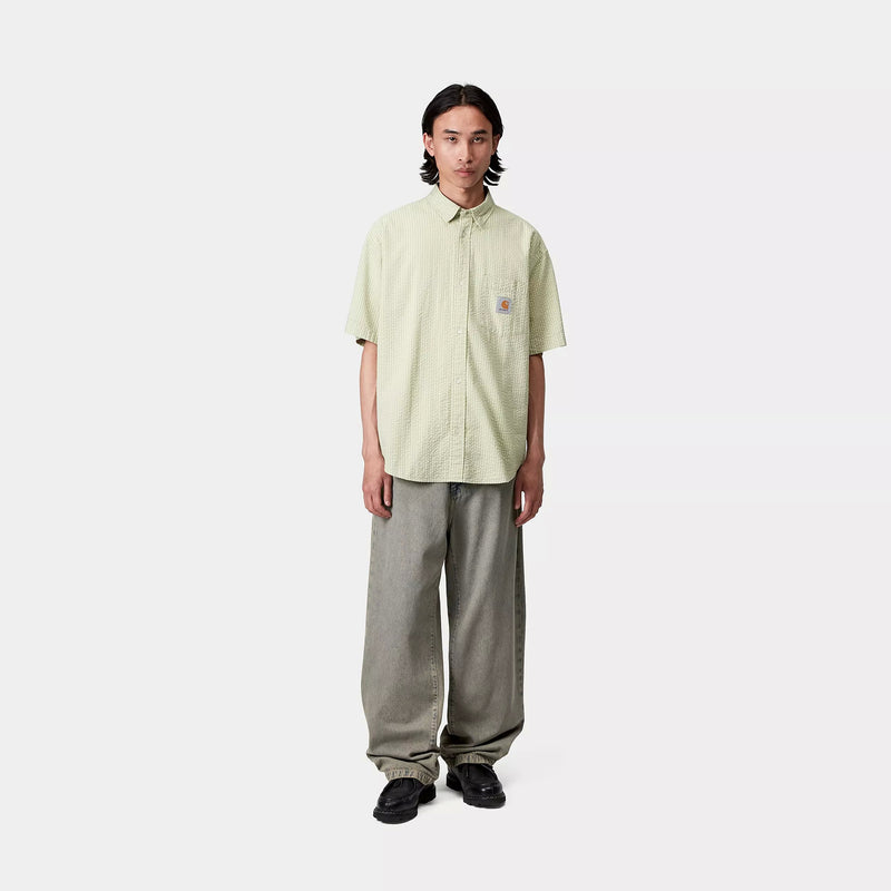 Carhartt WIP Landon Pant 100% Cotton 'Smithtown' Denim, 12 oz (Blue / Leather garment dyed)