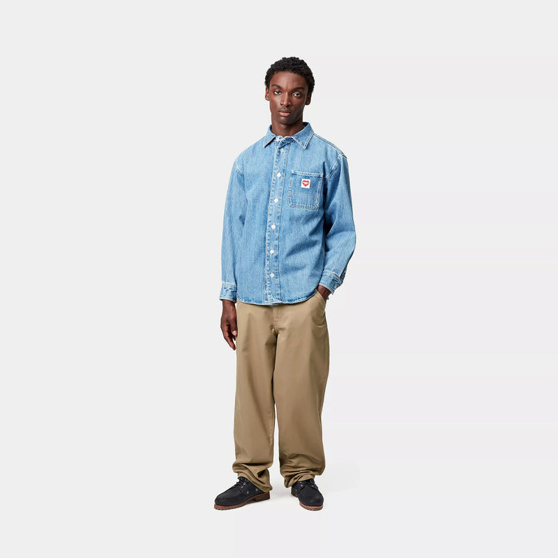 Carhartt WIP Simple Pant Polyester/Cotton Denison Twill, 8.8 oz (Leather)