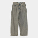 Carhartt WIP W' Brandon Pant 100% Cotton 'Smithtown' Denim, 12 oz (Blue / Leather garment dyed)