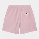 Carhartt WIP W' Toland Short Cotton Seersucker, 4.2 oz (Toland Stripe / Pink Fog)