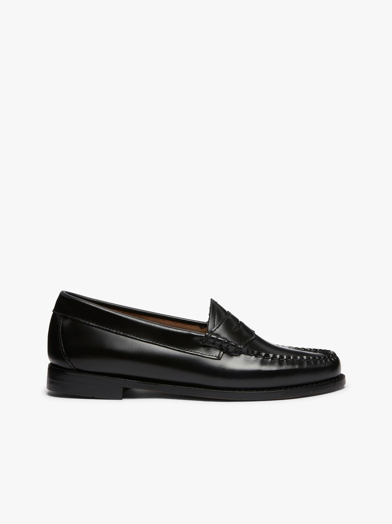G.H. Bass Weejun Ii Wmn Penny Gh Bass Leather Upper/Polished Leather Sole (Black Leather)