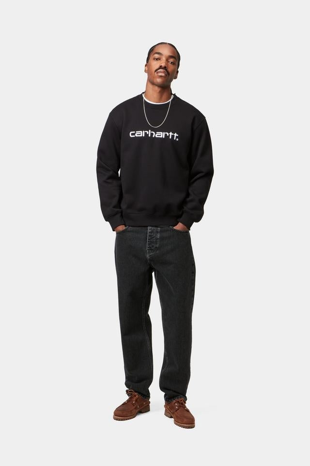 Carhartt WIP Newel Pant Organic Cotton Maitland Denim, 13.5 oz (Black stone washed)
