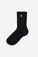 Carhartt WIP Chase Socks Cotton/Polyester/Lycra® Knit (Black / Gold)