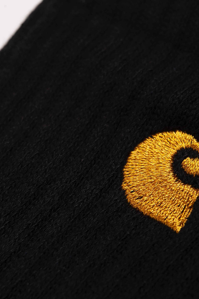 Carhartt WIP Chase Socks Cotton/Polyester/Lycra® Knit (Black / Gold)
