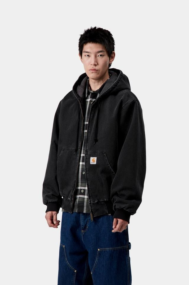 Carhartt WIP OG Active Jacket Organic Cotton Maitland Denim, 13.5 oz (Black stone washed)