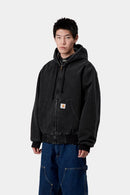 Carhartt WIP OG Active Jacket Organic Cotton Maitland Denim, 13.5 oz (Black stone washed)