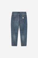Carhartt WIP Newel Pant Organic Cotton Maitland Denim, 13.5 oz (Blue dark used wash)