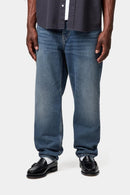 Carhartt WIP Newel Pant Organic Cotton Maitland Denim, 13.5 oz (Blue dark used wash)