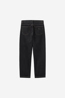 Carhartt WIP Aaron Pant 100% Cotton 'Smith' Denim, 13.5 oz (Black stone washed)
