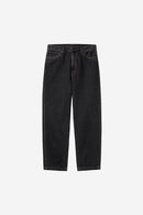 Carhartt WIP Aaron Pant 100% Cotton 'Smith' Denim, 13.5 oz (Black stone washed)