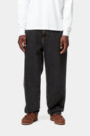 Carhartt WIP Aaron Pant 100% Cotton 'Smith' Denim, 13.5 oz (Black stone washed)